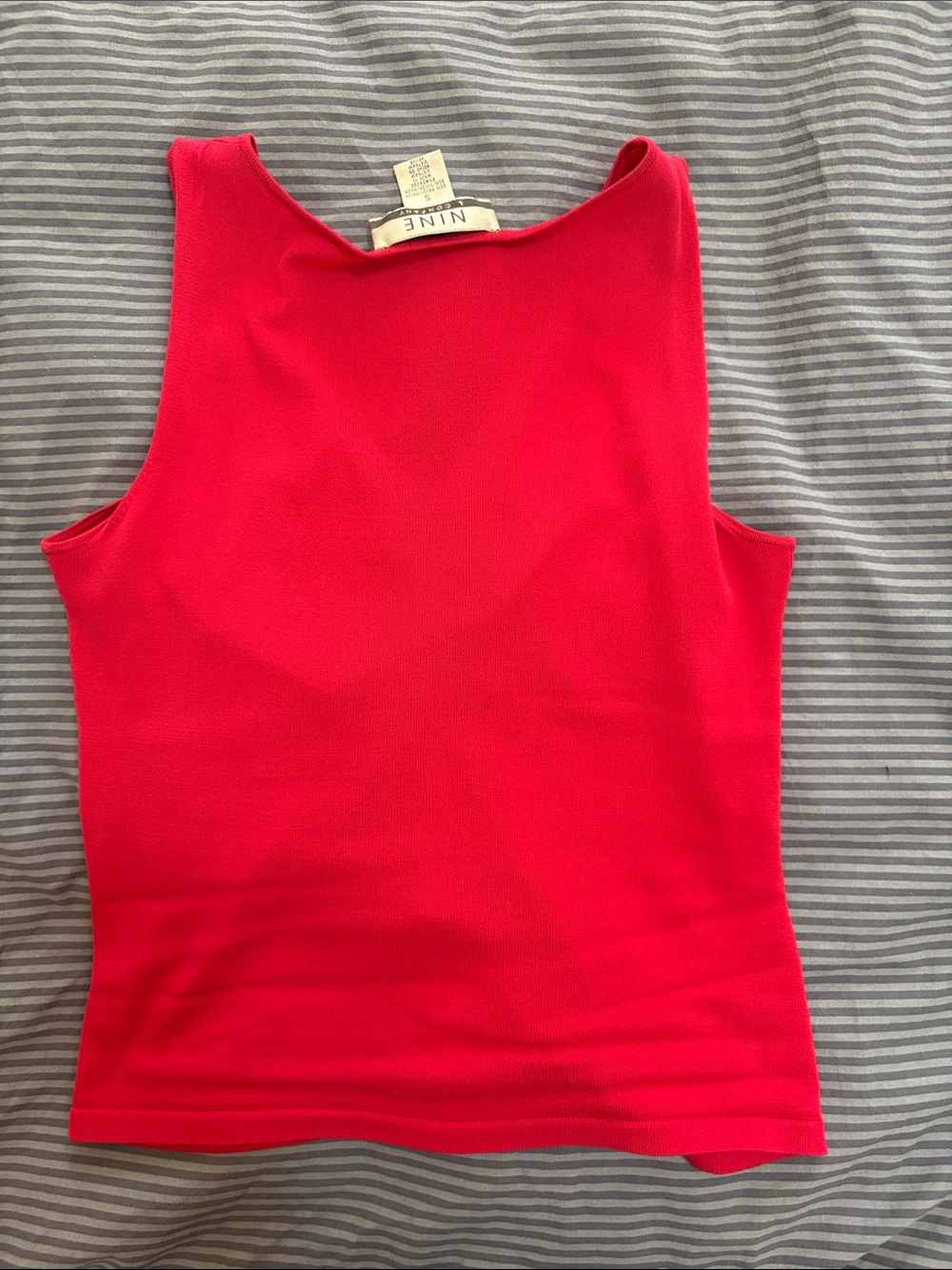 90s Red Rouched Tank - Picture 3 of 3